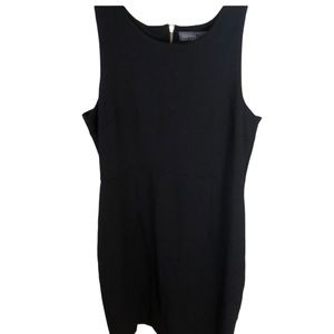 DONNA  RICCI NY  Large Black sleeveless cocktail dress great year round NWOT